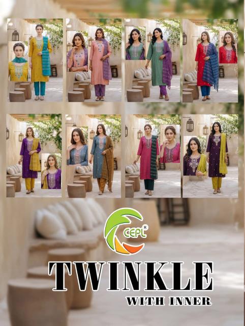 Desi kudi twinkle 3pcs kurtis official wholesaler